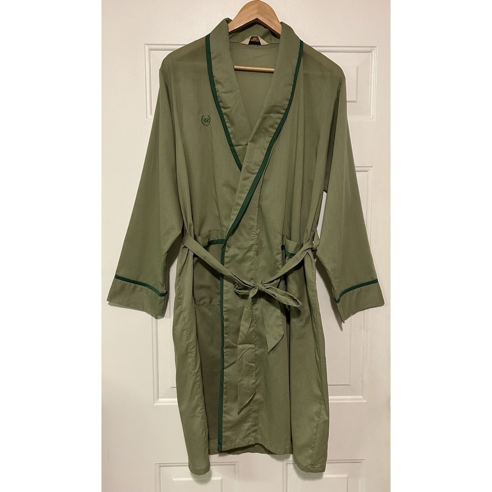 Weldon Robe Green Bathrobe Sleep Lounge‎ Wear Vintage 50s 60s Mens  M